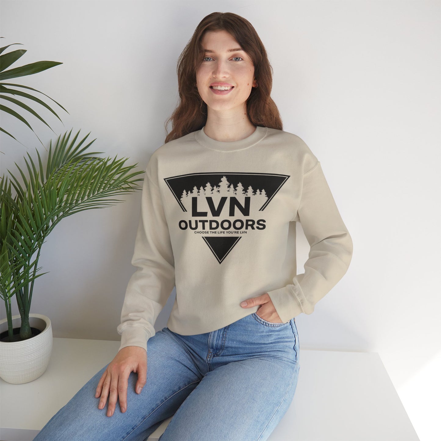 LVN Outdoors- Badge Crewneck Sweatshirt