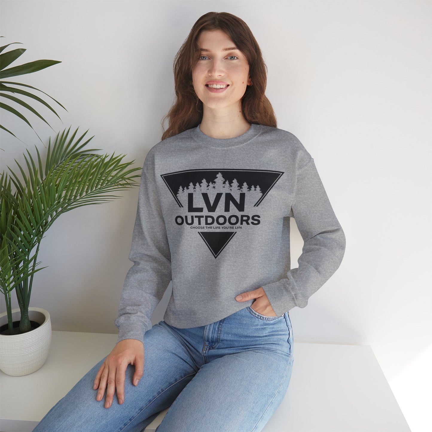 LVN Outdoors- Badge Crewneck Sweatshirt